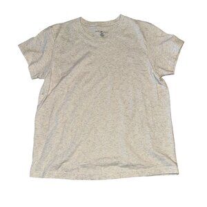 Brandy Melville Oatmeal Cream Heather Gray Short Sleeve T-Shirt Women's One Size